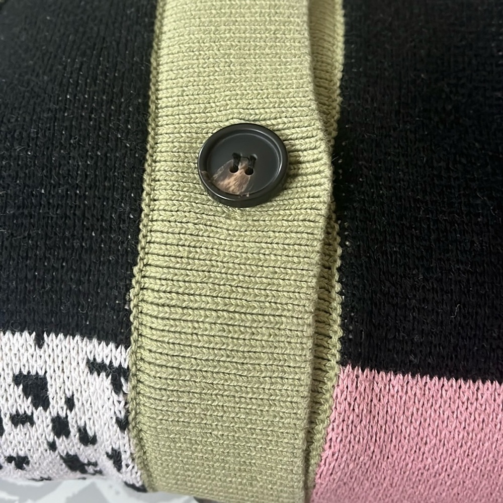 Patchwork Button-Up Cardigan - Picture 14 of 14